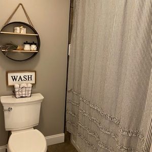 Farmhouse shower curtain